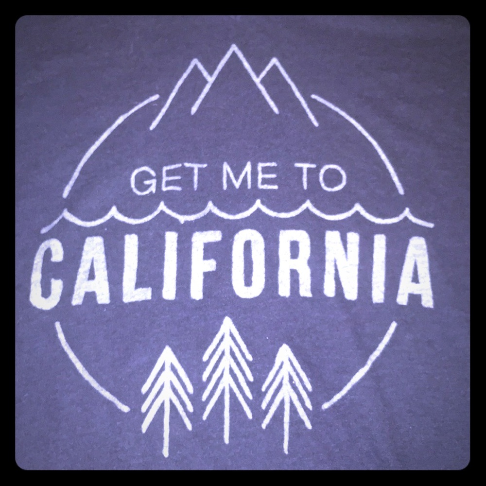 Get Me To California V Neck T Shirt